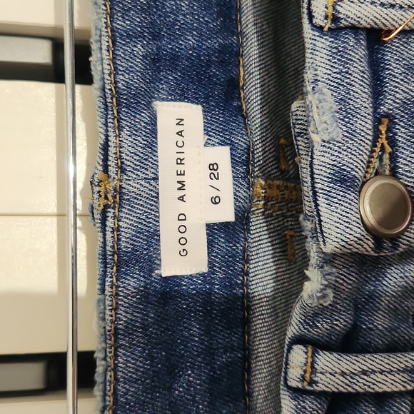 Good American Good Legs Straight Jeans in blue size 6 new with tag - Picture 9 of 17